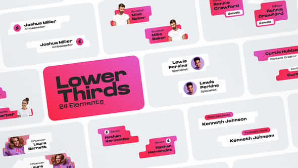 Lower Thirds - VideoHive 57697178