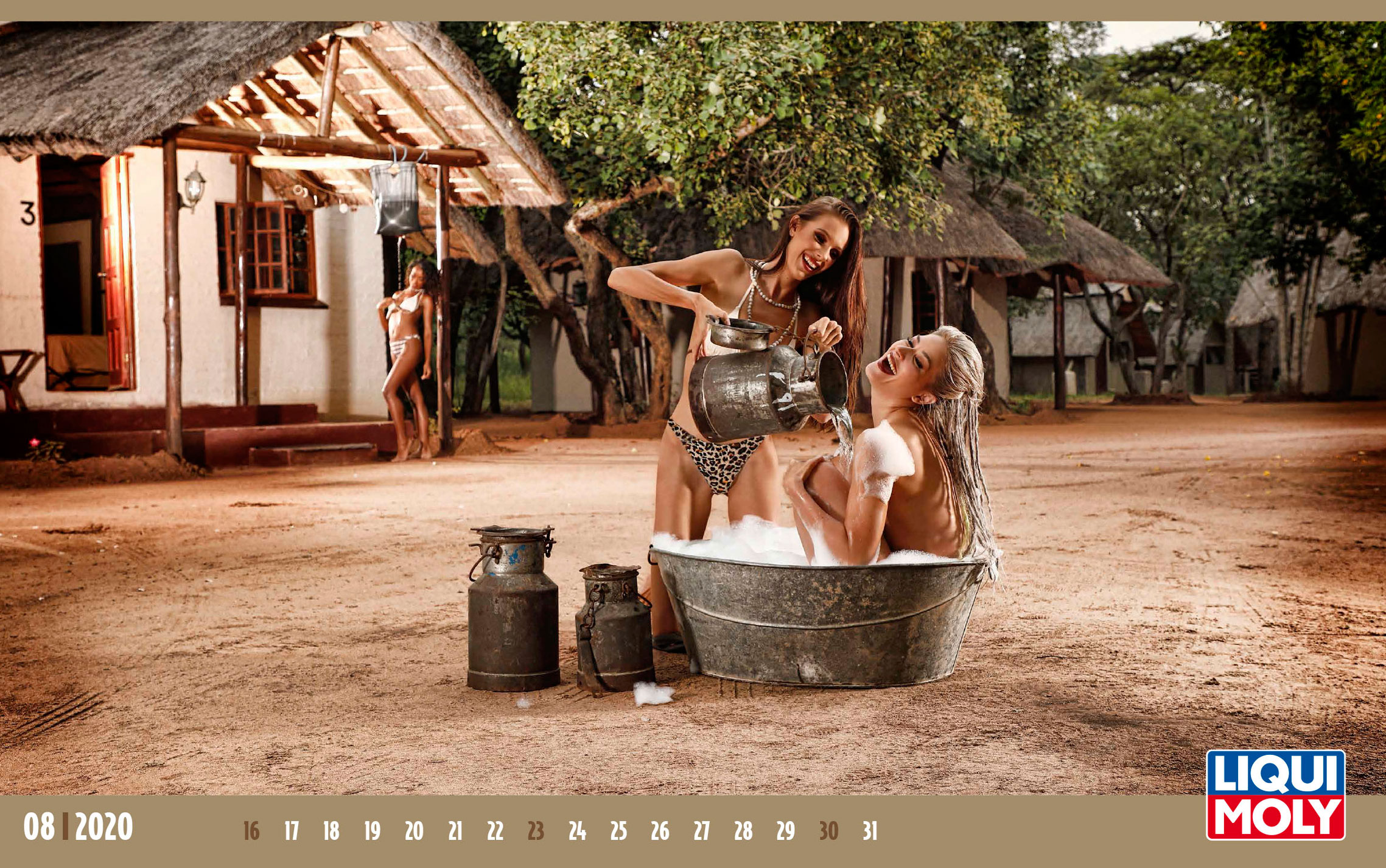 Liqui Moly 2020 Girls Calendar Календарь с девушками автоконцерна Liqui Moly, 2020 год / август-2