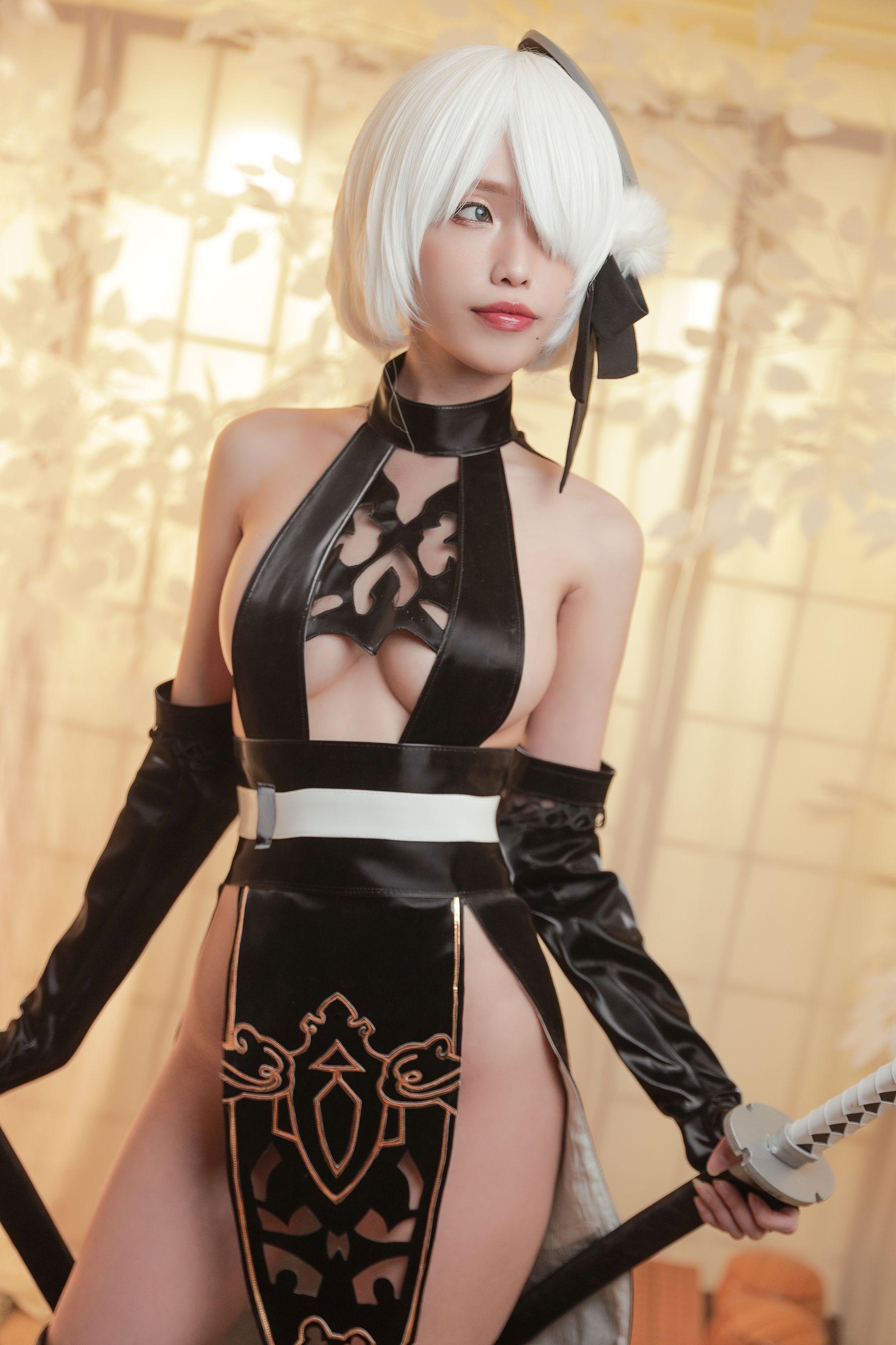 [网红COSER] eliza喵喵 – 2B忍者 写真套图(30)