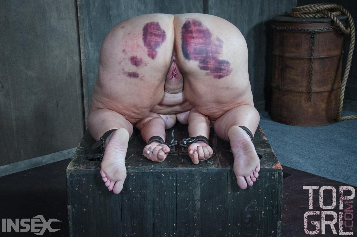 Fat chick undergoes extreme torture session and bruising in a dungeon(11)