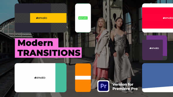 Modern Transitions Premiere Pro - VideoHive 48635409