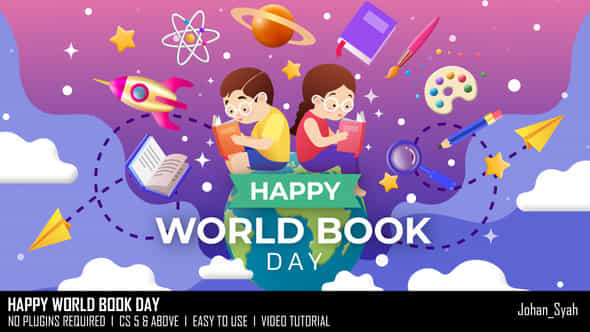 Happy World Book Day - VideoHive 51912769