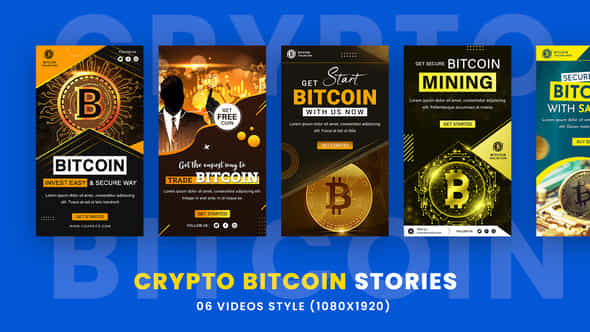 Crypto Bitcoin Stories - VideoHive 35651701