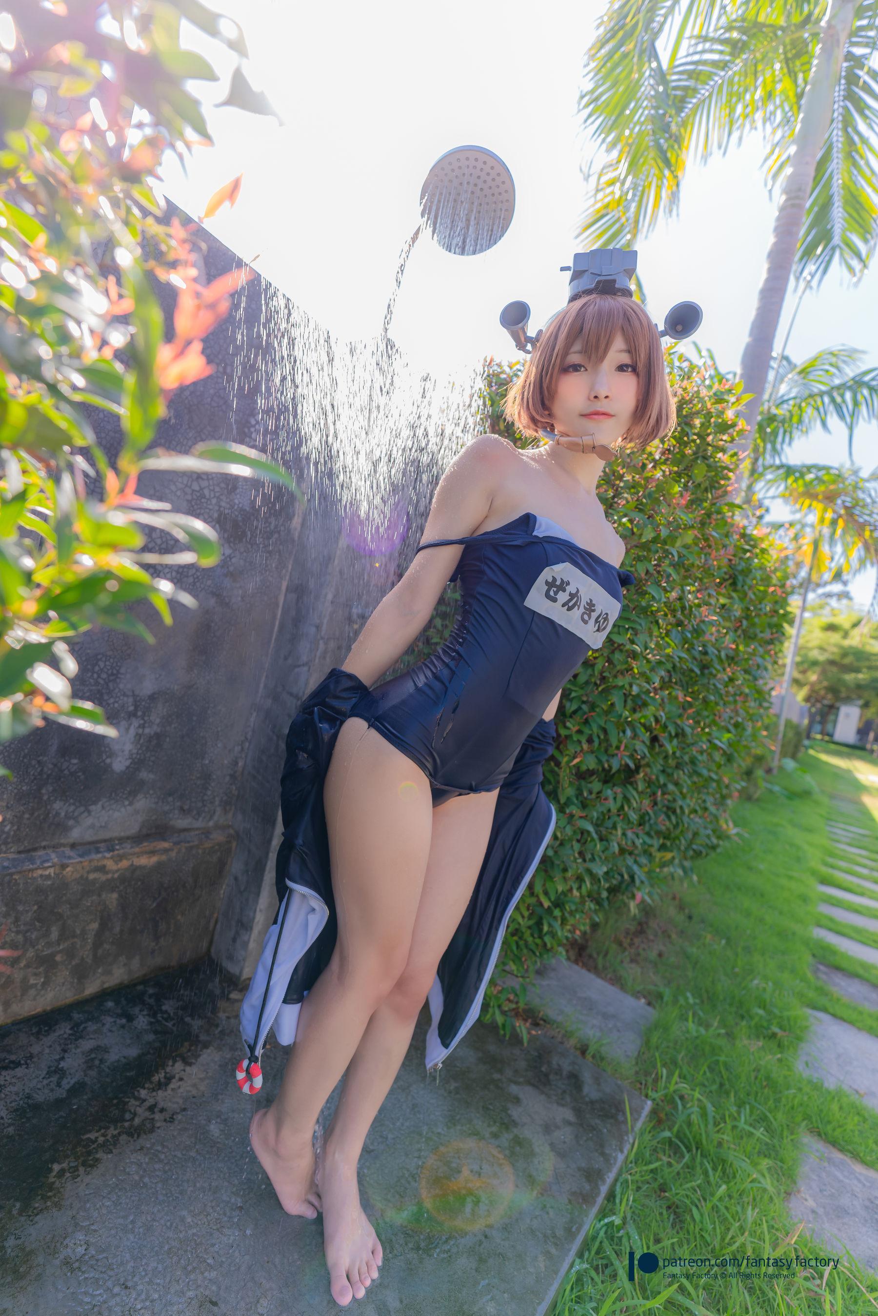 [Cosplay] 小丁 《Fantasy Factory》 – 女仆 JK 死库水(44)