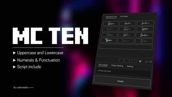 Animated Typeface Mc Ten - VideoHive 58929726