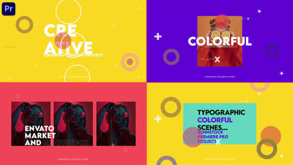 Typographic Colorful Intro - VideoHive 48942626