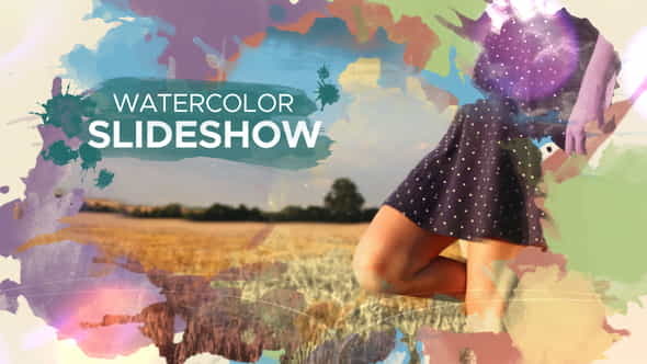 Watercolor Parallax Slideshow - VideoHive 22546329