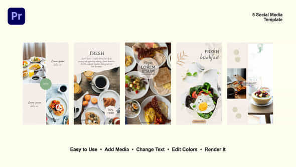 Breakfast Instagram Stories - VideoHive 52605801