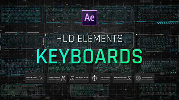 HUD Elements Keyboards - VideoHive 45877791