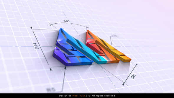 Blueprint Logo Reveal 3D - VideoHive 55544358