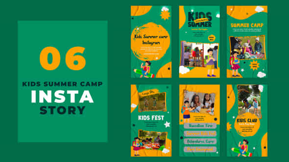 Kids Summercamp Instagram - VideoHive 38557778