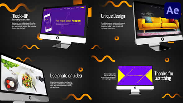 Mock Up Desktop Presentation After Effects - VideoHive 50500280