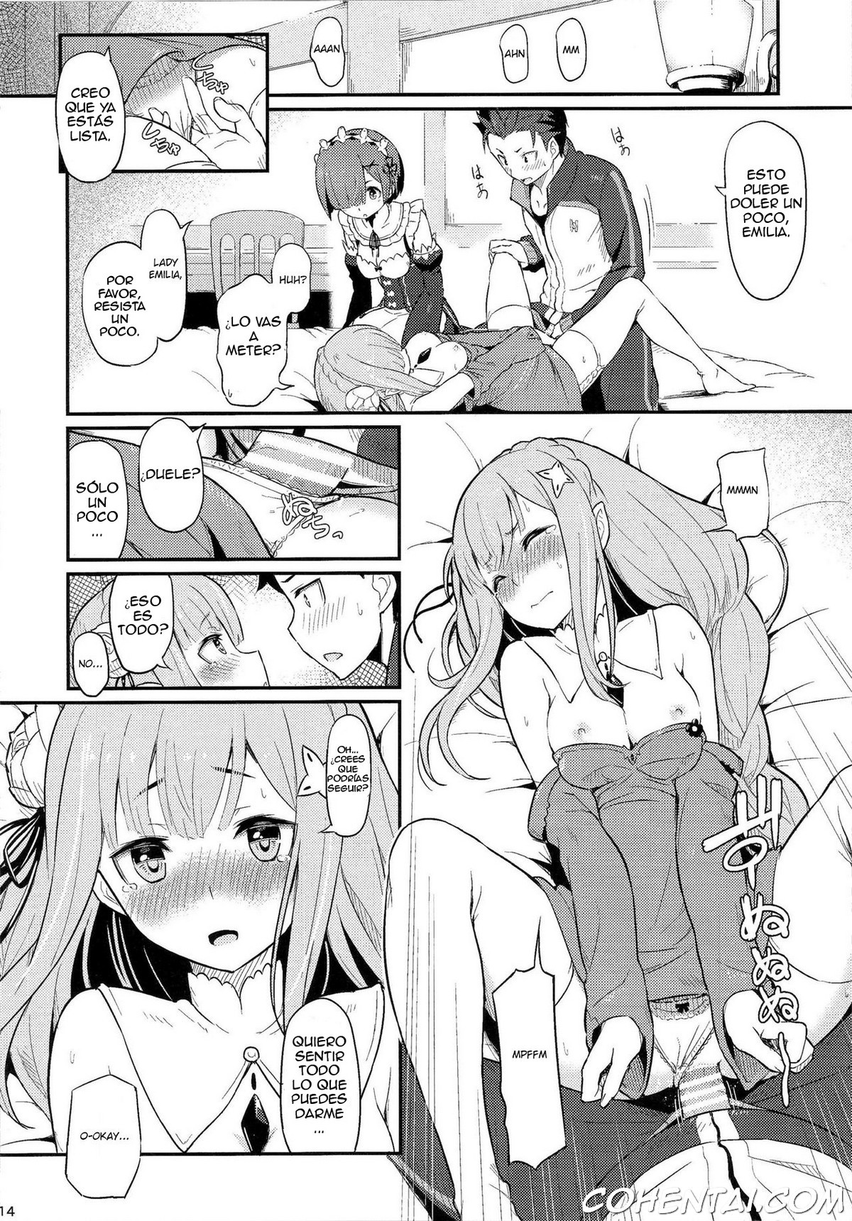 Rem no Emilia Kuttsuke Daisakusen (Re:Zero kara Hajimeru Isekai Seikatsu) xxx comics manga porno doujin hentai español sexo 