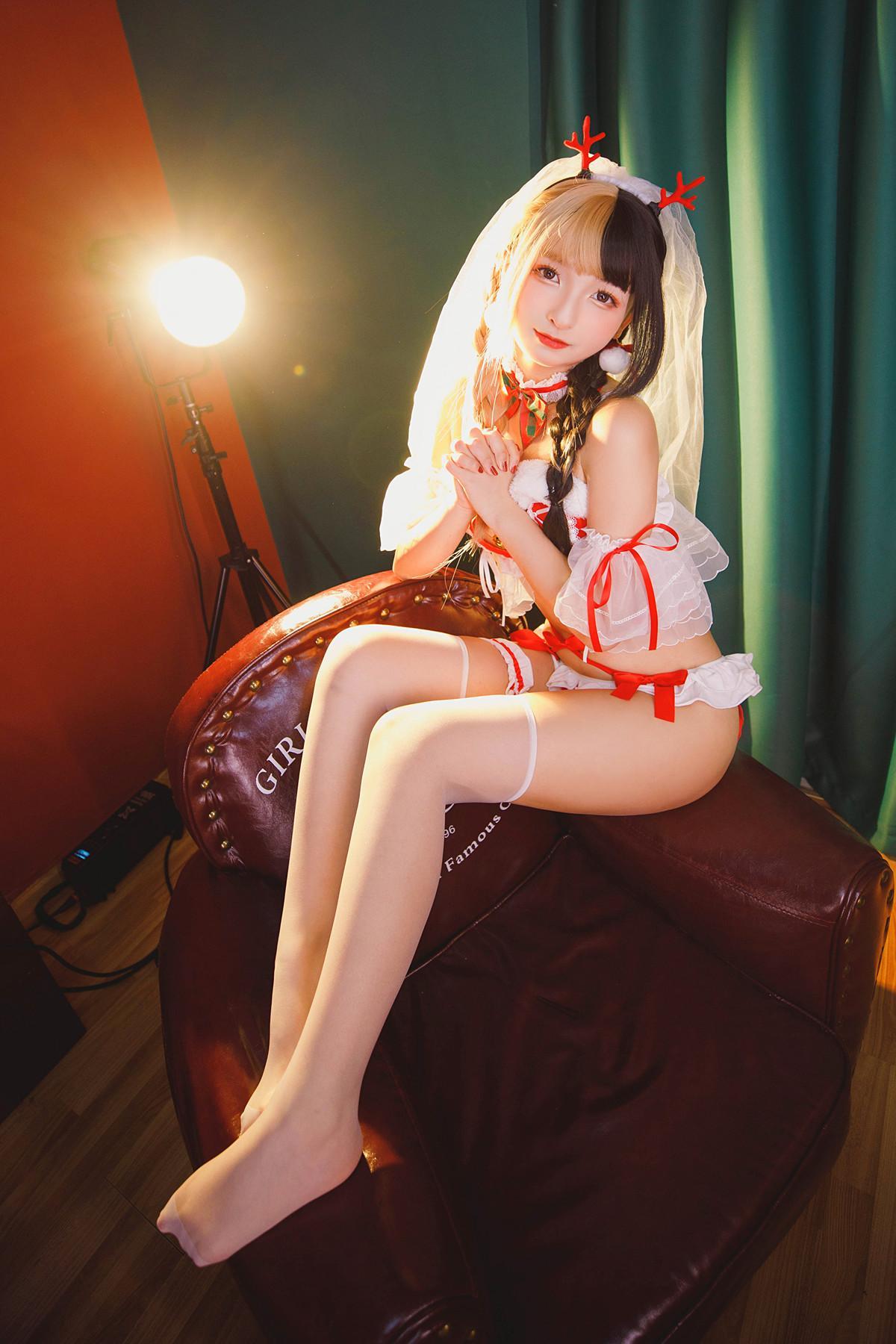 Cosplay 神楽坂真冬 绝对企画-圣诞小鹿《鹿の恩返し》 Set.01(57)