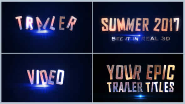 Epic Trailer Titles - VideoHive 19511096