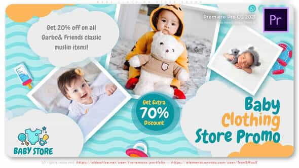 Baby Clothing Store Promo - VideoHive 35351184