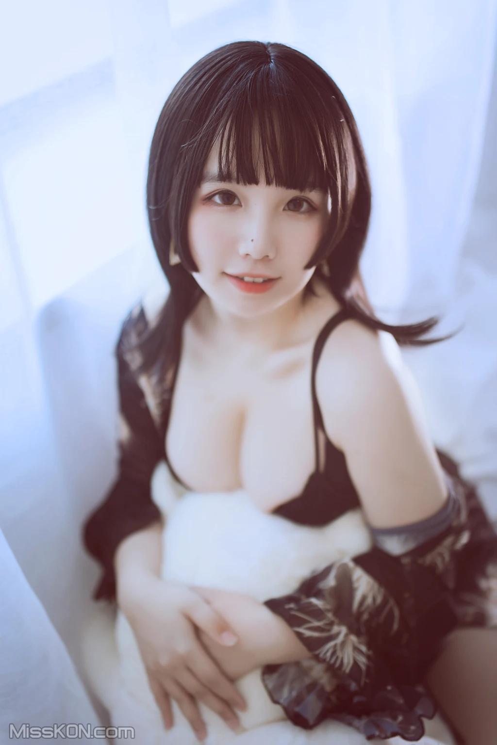 Coser@阿半今天很开心: 黑色吊带 (23 photos)(23)