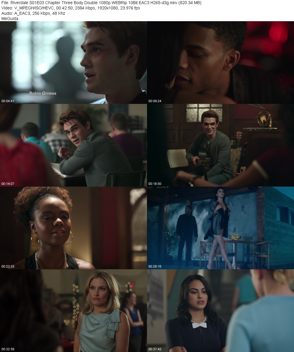 Riverdale S01E03 Chapter Three Body Double 1080p WEBRip 10Bit EAC3 H265-d3g