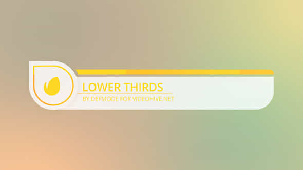 Flat Lower Thirds - VideoHive 11355768