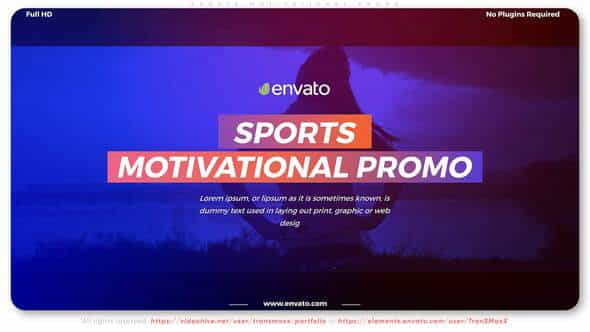 Sports Motivational Promo - VideoHive 28575841