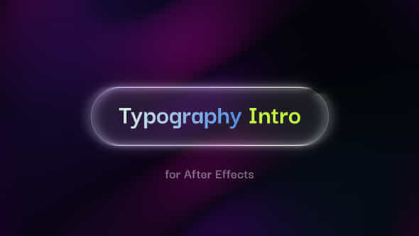 Typography Intro - VideoHive 59341465