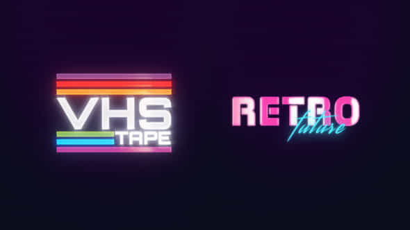 Retro Future Laser Logo - VideoHive 49723781