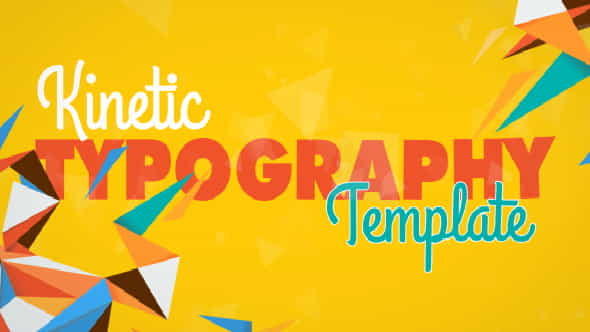 Kinetic Typography - VideoHive 8523088
