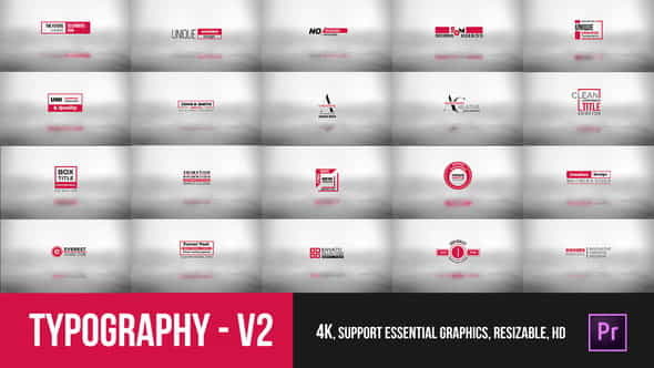 Typography Essential V2 - Mogrt - VideoHive 23391702