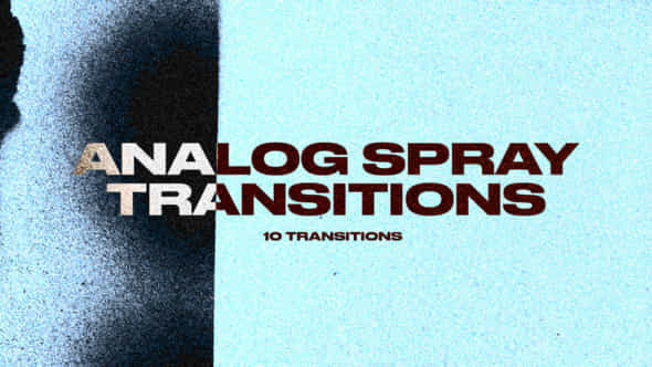 Analog Spray Transitions - VideoHive 52690112