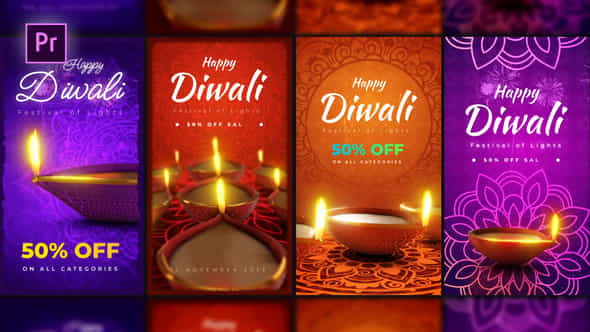 Diwali Festival Stories Pack - VideoHive 48687928