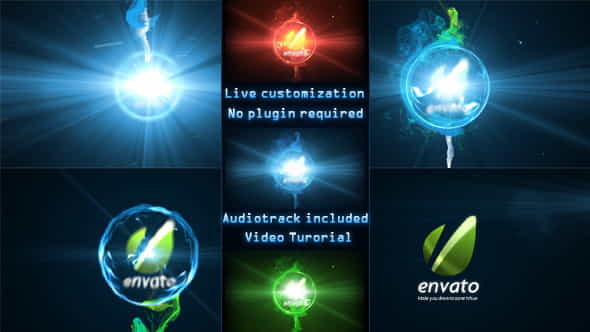 Particles Energy Sphere Logo Reveal - VideoHive 4427433