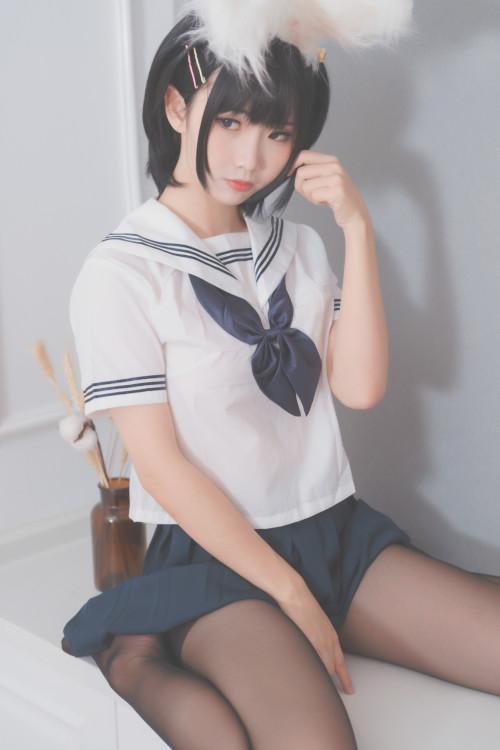 Cosplay 面饼仙儿 面饼兔耳jk