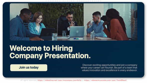 Company Hiring Presentation - VideoHive 53472435