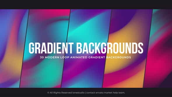 Gradient Backgrounds - VideoHive 34028250