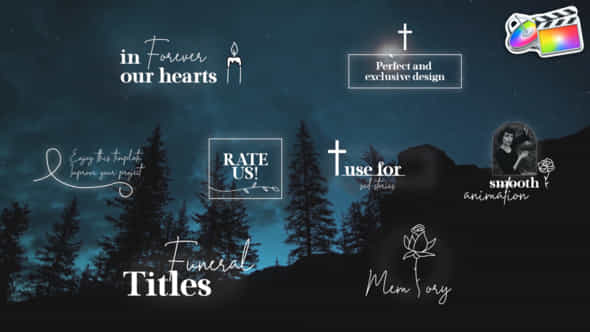 Funeral Titles For Fcpx - VideoHive 50586962