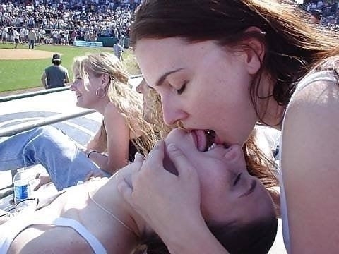 Sensual lesbian kiss-7726