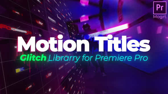 Motion Glitch Typography - VideoHive 36761779