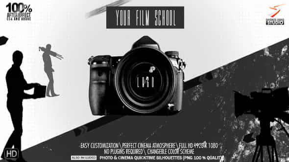 Cinema Or Photo School Logo - VideoHive 4180515