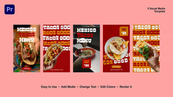 Taco Instagram Stories - VideoHive 53672026