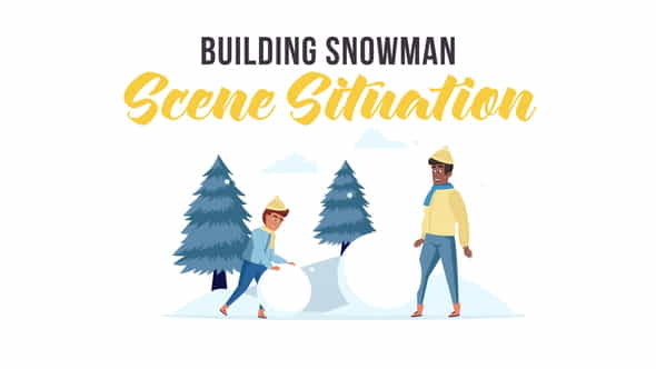 Building snowman - Scene Situation - VideoHive 29246597