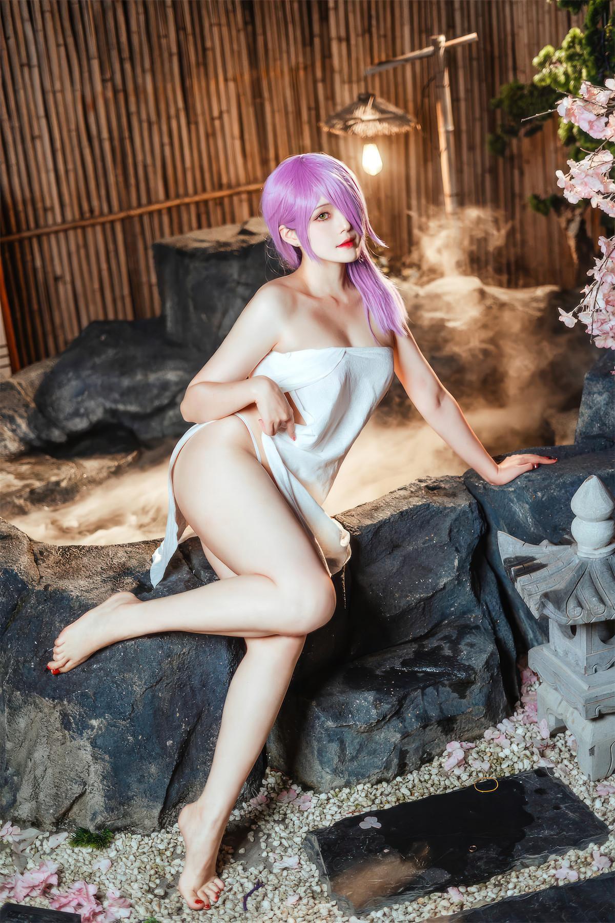 Cosplay Natsuko夏夏子 碧蓝航线 的里雅斯特温泉夜(44)