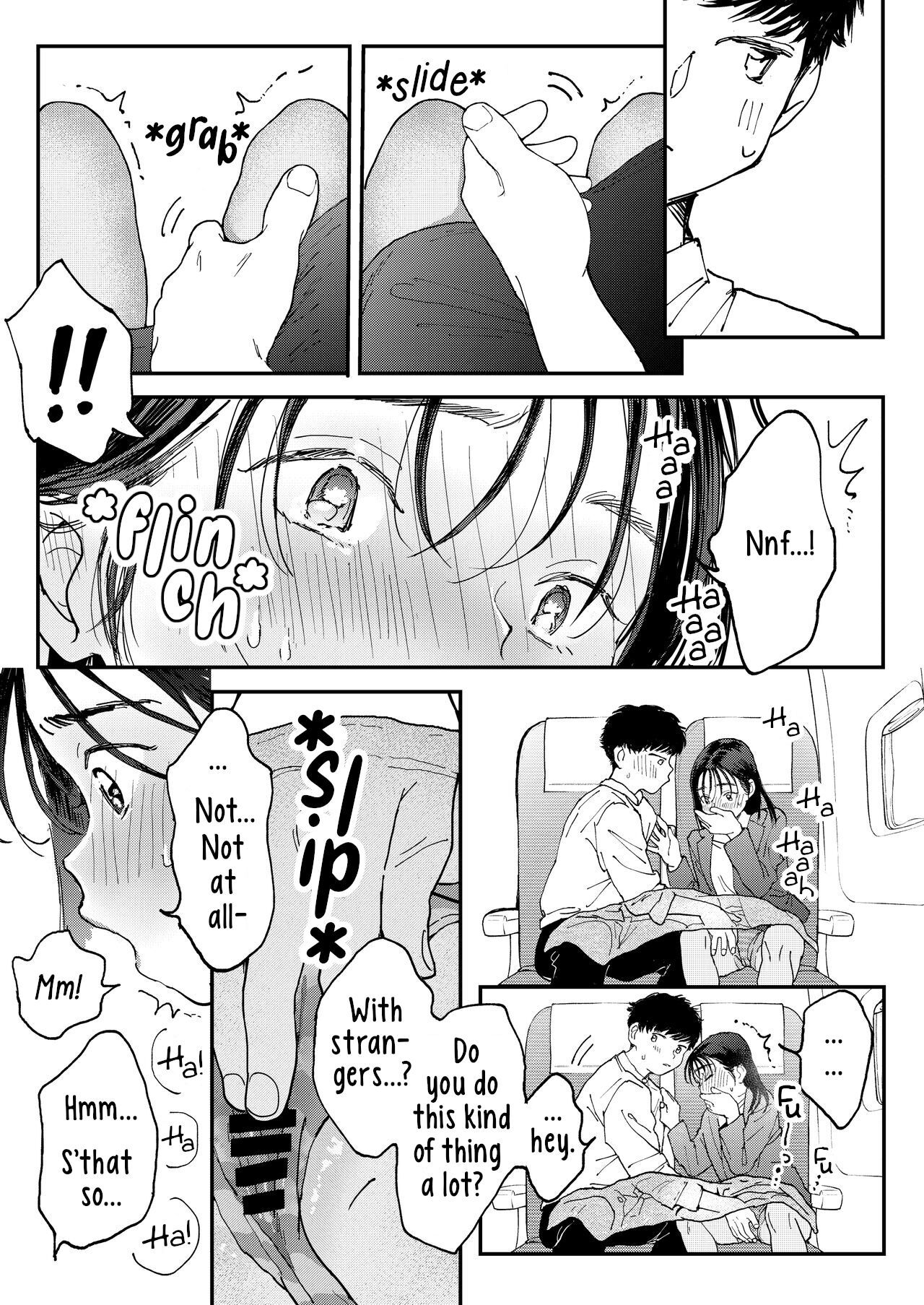 [Denbu Momo] Muramura OL-san wa Hikouki no Naka demo Seiyoku o Mitashitai  Horny OL-san, even on an Airplane, Wants To Satisfy Her Sexual Desires [English] [Digital]