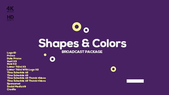 Shapes and Colors Broadcast Package - VideoHive 19649419