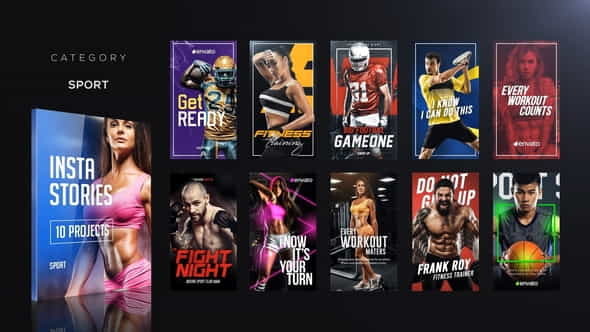 Sport Instagram Stories - VideoHive 26078534