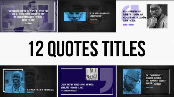 Quotes Titles Pack - VideoHive 43420232