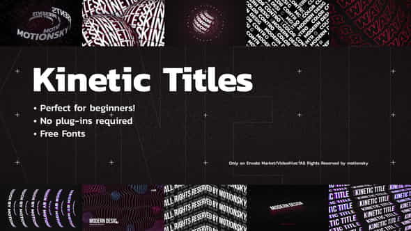 Kinetic Titles - VideoHive 36351342