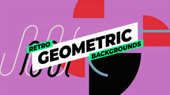 Retro Geometric Backgrounds - VideoHive 53393161