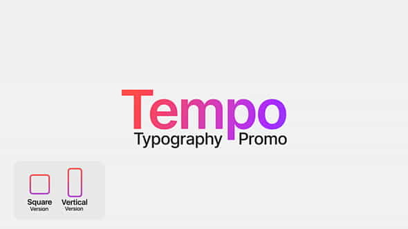 Tempo - Typography - VideoHive 38463630