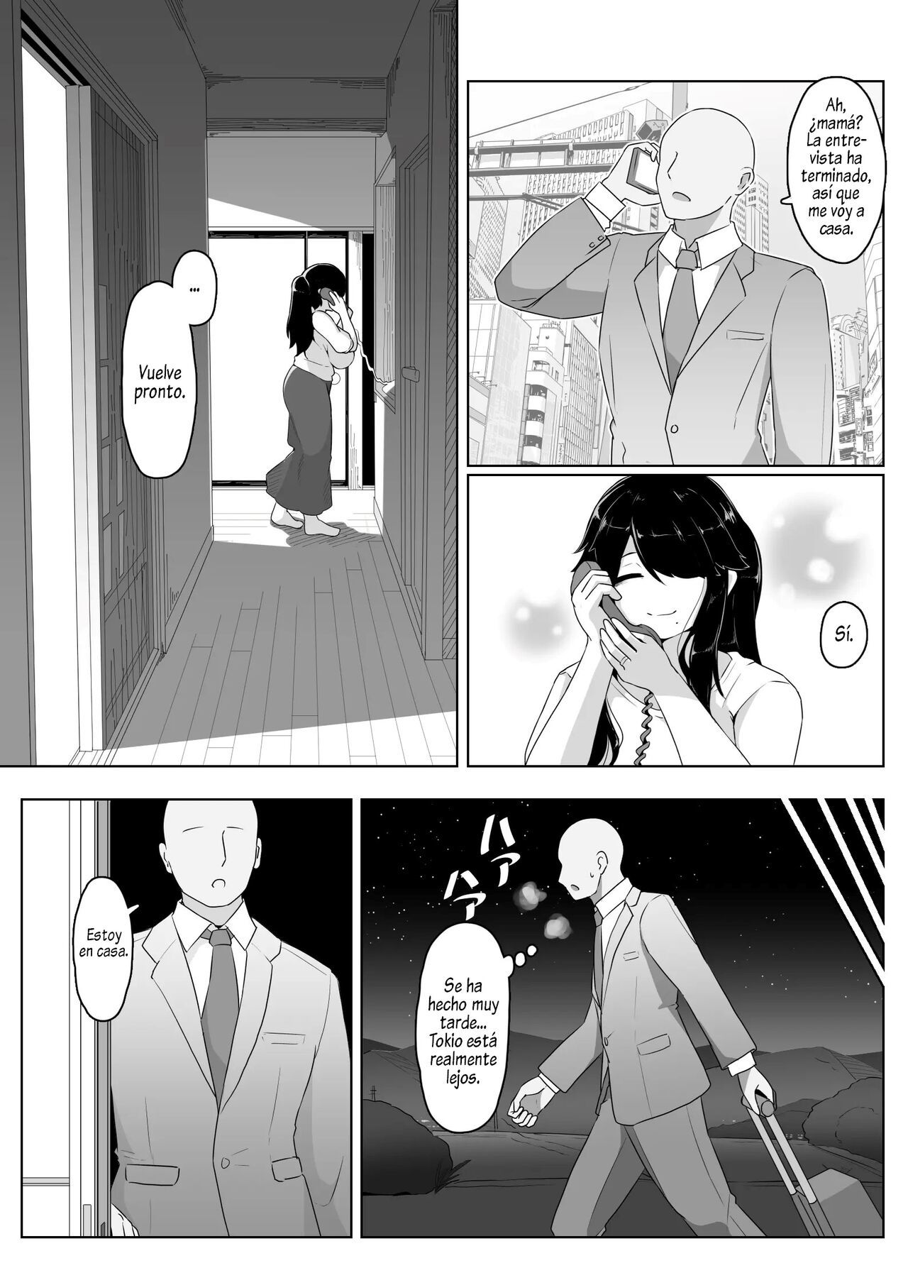 [hahayamoya (moya)] Oyasumi, Okaa-san I  Good Night, Mom I [Spanish]  [Al Chile no Sé Scan]