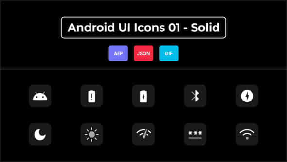 Android UI Icons - VideoHive 44608568